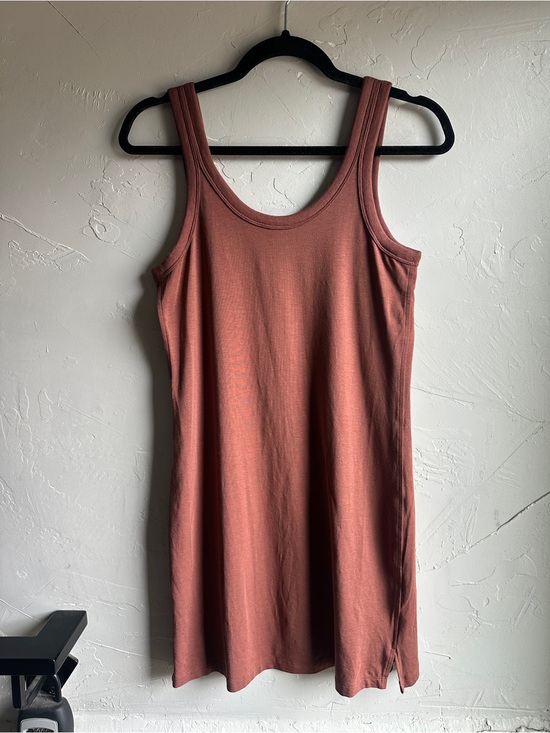 lululemon athletica Dresses & Skirts - Lululemon Classic Fit‎ Cotton Linen Blend Scoop Dress Athleisure Travel Casual